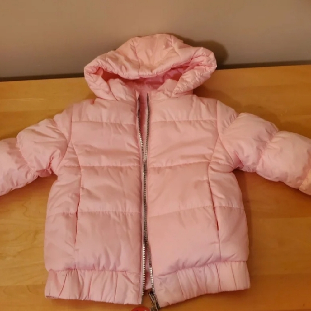 NWT 3T Gerry Reversible Winter Jacket w/ Matching Headband - Pink $20